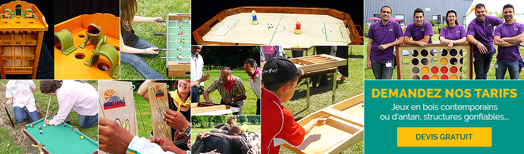 Location de jeux en bois - Entreprise Locale d'Activités Nouvelles, Jouques